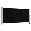 vidaXL Ausziehbare Seitenmarkise 120x300 cm Schwarz