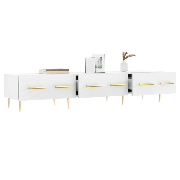 vidaXL TV-Schrank Weiß 150x36x30 cm Holzwerkstoff