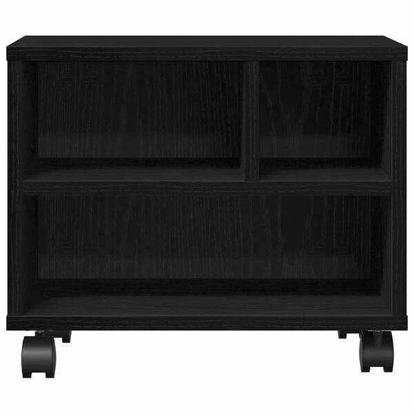 vidaXL Druckerst&auml;nder Schwarz Eichen-Optik 41 x 32 x 34,5 cm