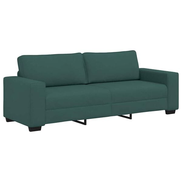 vidaXL 3-Sitzer-Sofa Dunkelgr&uuml;n 180 cm Stoff