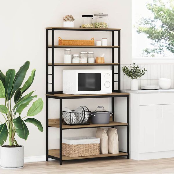 vidaXL K&uuml;chenregal Artisan-Eiche 100 x 40 x 168 cm Holzwerkstoff