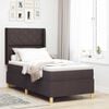 vidaXL Boxspringbett mit Matratze Braun 140 x 200 cm Stoff
