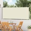 vidaXL Ausziehbare Seitenmarkise 120&times;500 cm Creme