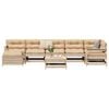 vidaXL 8-tlg. Garten-Sofagarnitur Massivholz Kiefer