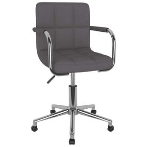 vidaXL Esszimmerstuhl Drehbar Taupe Stoff