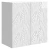vidaXL Wandschrank 59 x 31 x 60 cm Holzwerkstoff Hochglanz Wei&szlig;