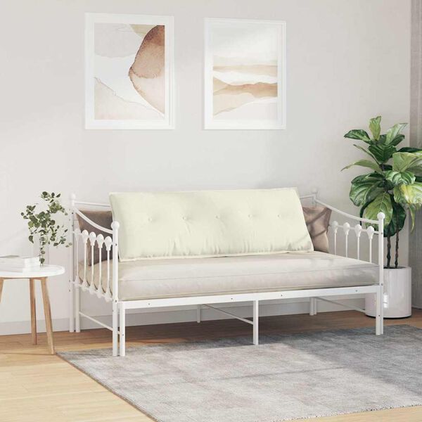 vidaXL R&uuml;ckenkissen Creme 140 x 50 cm Cordstoff