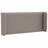 vidaXL Kopfteil Ohr Taupe 40,5 x 40,5 x 4 cm Stoff