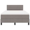 vidaXL Boxspringbett mit Matratze Taupe 120 x 190 cm Stoff