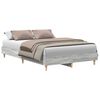 vidaXL Bettrahmen Graues Sonoma 193 x 123 x 25 cm Holzwerkstoff