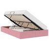 vidaXL Ottoman Bettgestell mit Speicher Rosa 120 x 200 cm Samt