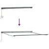 vidaXL Einziehbare Markise Creme 400 x 300 cm Polyester und Aluminium