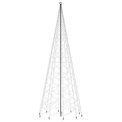 vidaXL LED-Weihnachtsbaum mit Erdnägeln Blau 3000 LEDs 800 cm