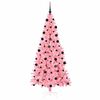 vidaXL Weihnachtsbaum mit 300 LEDs mit St&auml;nder Rosa 210 cm PVC