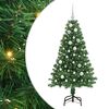 vidaXL K&uuml;nstlicher Weihnachtsbaum mit 150 LEDs mit St&auml;nder Gr&uuml;n 150 cm