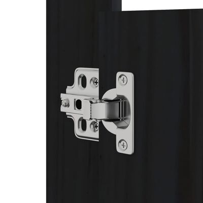 vidaXL Türen für Outdoor-Küche Schwarz 50x9x82 cm Massivholz Kiefer