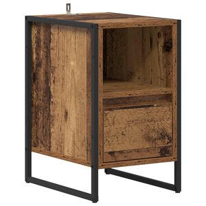 vidaXL Nachttisch Altholz 39,5 x 30 x 50 cm Holzwerkstoff