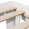 vidaXL Massivholzbett ohne Matratze Wei&szlig; 100x200 cm Kiefernholz