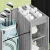 vidaXL Golf Schrank Mit Rad Uni Graues Sonoma 65 x 45 x 98 cm
