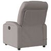 vidaXL Massagesessel Taupe Stoff