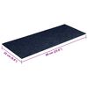 vidaXL Stufenmatten Selbstklebend 15 Stk. 60x25 cm Marineblau Rechteckig