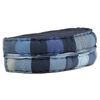 vidaXL Pouf Rund 100x20 cm Denim Patchwork