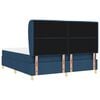 vidaXL Boxspringbett mit Matratze mit Kopfteil Blau 200 x 180 cm Stoff