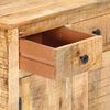 vidaXL Sideboard 59x35x75 cm Raues Mangoholz