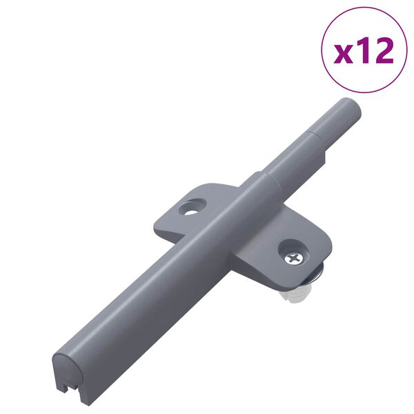 vidaXL Sanftschlie&szlig;er 12 pcs Grau 125 x 47 x 15 mm PP