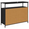 vidaXL Sideboard Schwarz Eichen-Optik 100 x 35 x 80 cm Holzwerkstoff