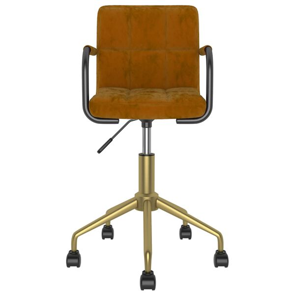 vidaXL Esszimmerstühle 4 Stk. Drehbar Braun Samt