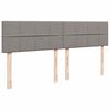 vidaXL Ottoman-Bett mit Matratzen Taupe 180x200 cm Stoff