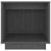 vidaXL Nachttisch Grau 40x30x40 cm Massivholz Kiefer