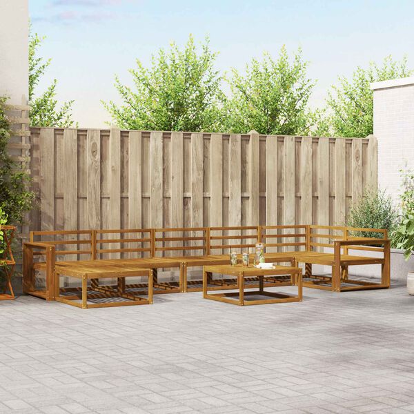 vidaXL Outdoor-Sofagarnitur 8 pcs Natur Massivholz Akazie