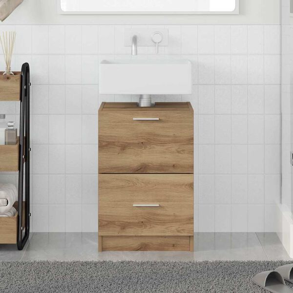 vidaXL Badezimmerschrank Artisan-Eiche 40 x 37 x 59 cm Holzwerkstoff
