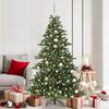 vidaXL K&uuml;nstlicher klappbarer Weihnachtsbaum Gr&uuml;n 180 cm PVC und Stahl