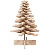 vidaXL Weihnachtsbaum Holz zum Schmücken 80 cm Massivholz Kiefer