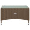 vidaXL 8-tlg. Garten-Lounge-Set mit Auflagen Poly Rattan Braun