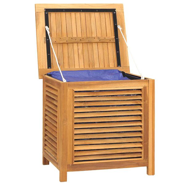 vidaXL Gartenbox mit Beutel 60x50x58 cm Massivholz Teak