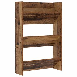 vidaXL Schuhschrank 60 x 18 x 90 cm Holzwerkstoff Altholz