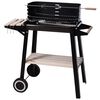 ProGarden Holzkohlegrill 86,5 cm Schwarz
