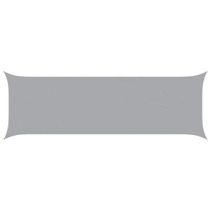 vidaXL Sonnensegel Hellgrau 6 x 2 m 100 % Polyester Oxford