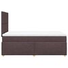 vidaXL Boxspringbett mit Matratze Dunkelbraun 120x190 cm Stoff