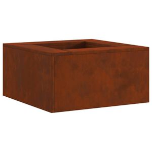 vidaXL Feuerstelle Rostig 60 x 60 x 30 cm Wetterfeststahl