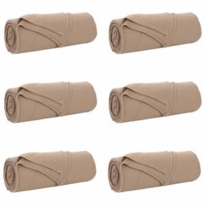 vidaXL Wohndecken 6 stk. Kamel 350 x 270 cm 8.09 kg Fleece