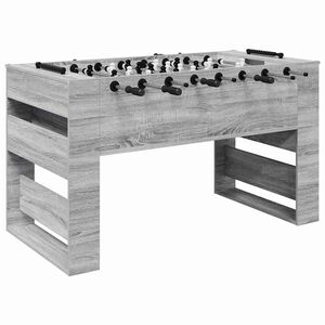 vidaXL Tischfu&szlig;balltisch Graues Sonoma 146,5 x 74 x 85 cm