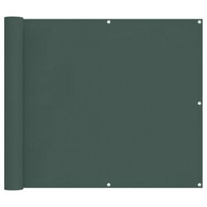 vidaXL Balkonsichtschutz Dunkelgr&uuml;n 100 x 400 cm Oxford-Stoff