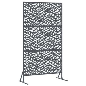 vidaXL Sichtschutz 100 x 50 x 180 cm Stahl Anthrazit