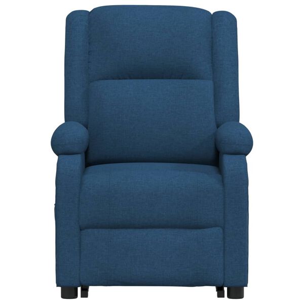 vidaXL Massagesessel mit Aufstehhilfe Blau Stoff
