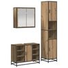 vidaXL Badezimmerm&ouml;bel-Set 3 stk. Artisan-Eiche 80 x 33 x 60 cm